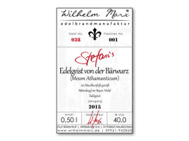 Stefan's Edelgeist von der Bärwurz - im Maulbeerfaß gereift